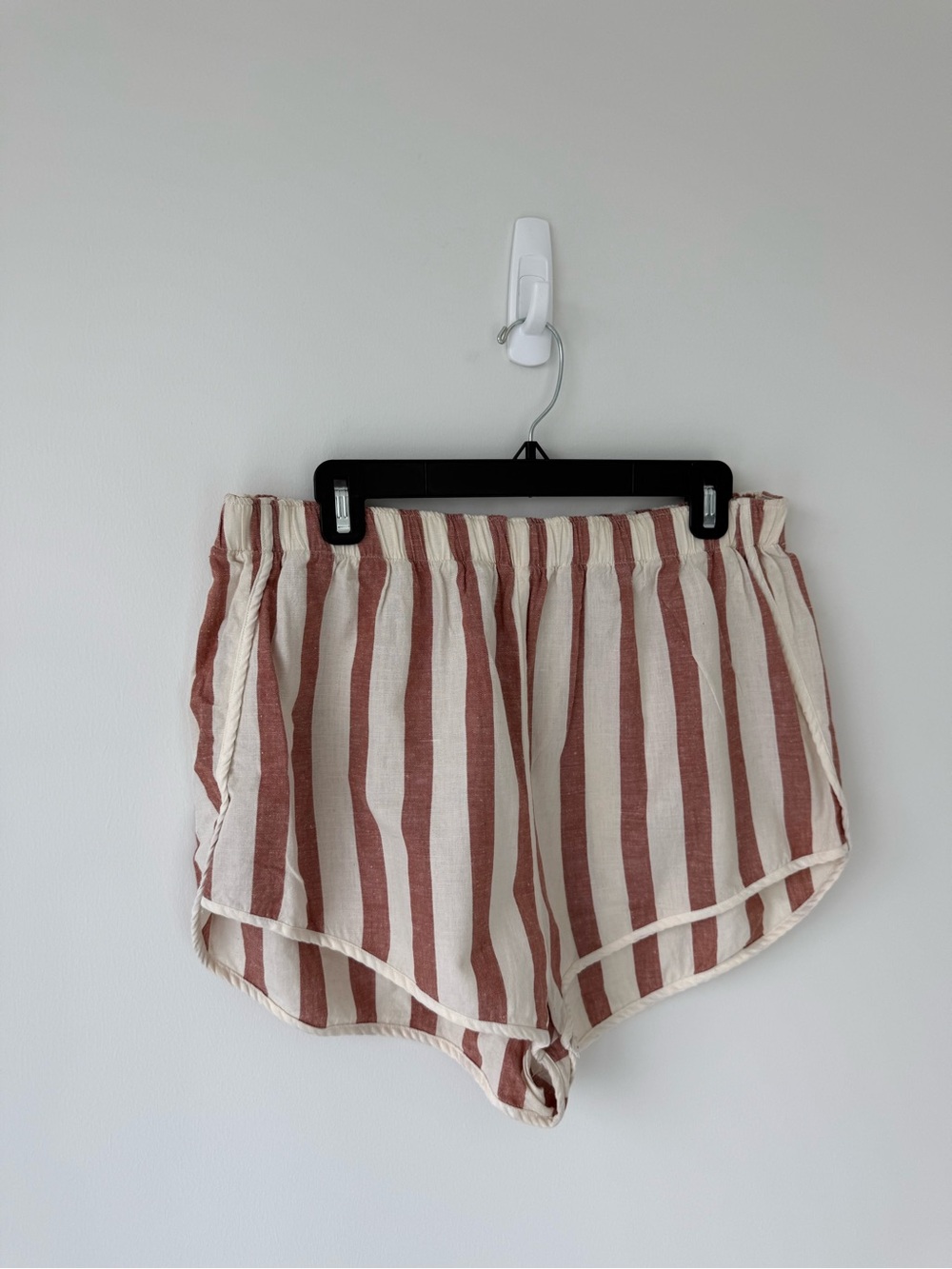 Free people Striped Coral and Cream Women’s Casual Shorts